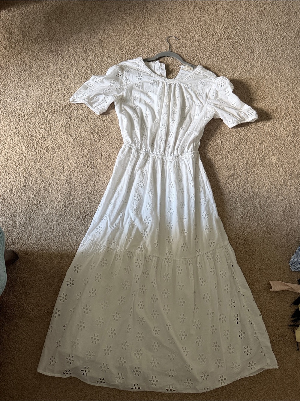 a.n.a White Eyelet Maxi Dress